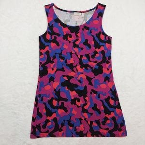 LOGO Lori Goldstein Multicolor Lightweight Tunic Tank Top Size XS